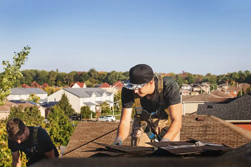 Fresh residential re-roof with clean shingle lines