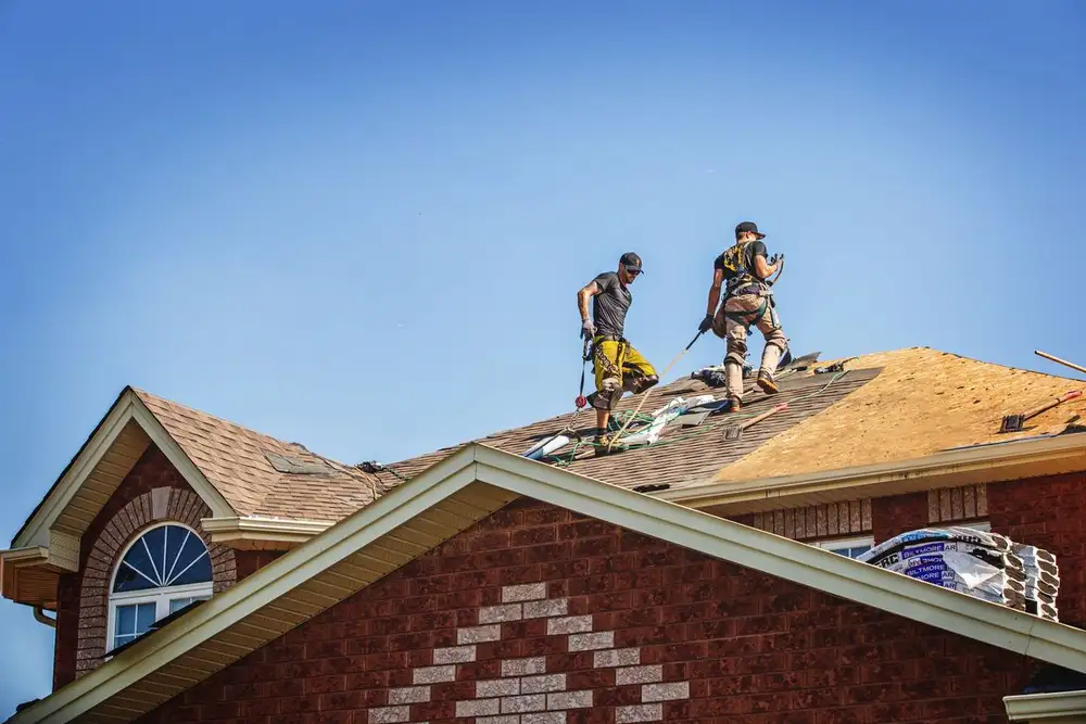 Strong Arm Roofing project — job site
